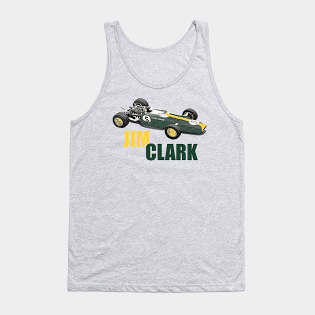 Jim Clark, the original Flying Scotsman Tank Top by Chicanery